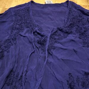 Purple Bohemian Blouse